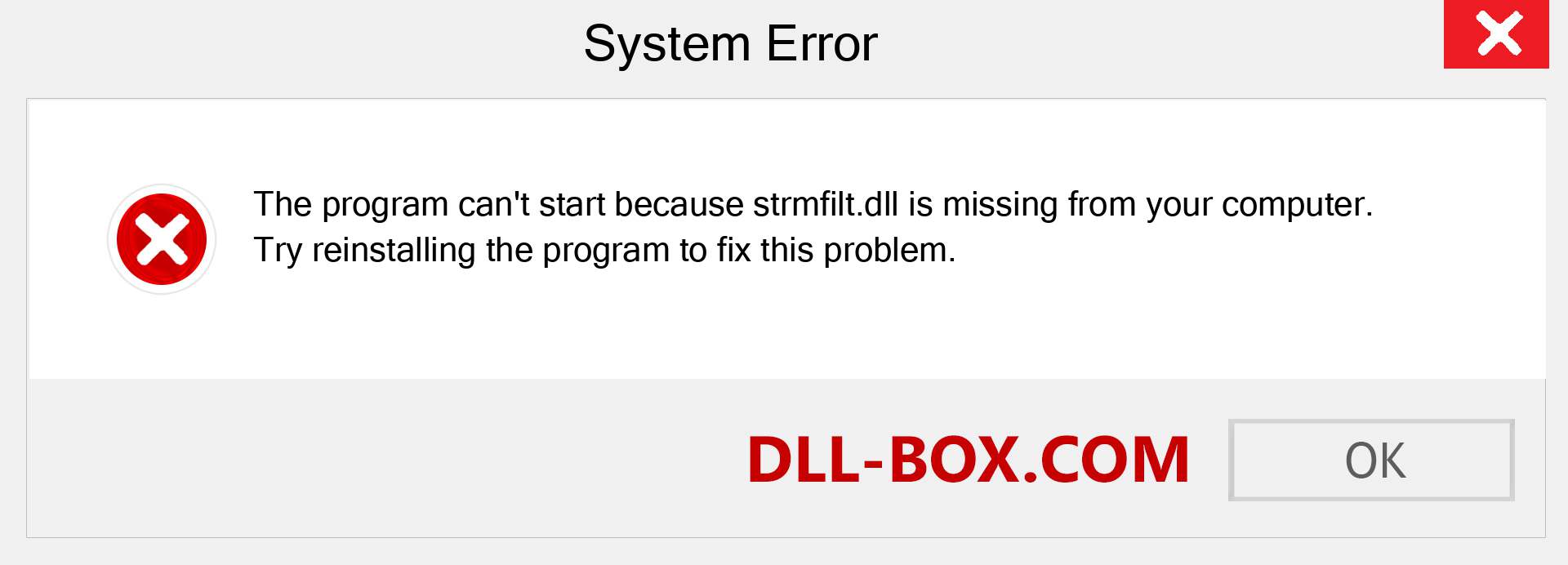  strmfilt.dll file is missing?. Download for Windows 7, 8, 10 - Fix  strmfilt dll Missing Error on Windows, photos, images